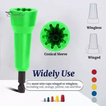Электрический провод, гайка, инструмент для скручивания кабеля, высокая твердость, нержавеющий, универсальный, компактный, портативный кабельный твистер, разъем зелёный
