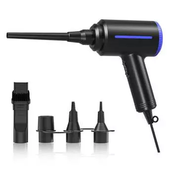 Электрический пылесос 500 Вт, Воздуходувка заменяет аэрозольный баллон со сжатым воздухом для очистки ПК, компьютера, клавиатуры, баллон со сжатым воздухом, пылесос