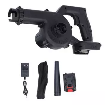 Электрический пылесос для листьев 21 В, работающий от аккумулятора, высокой мощности, двойного назначения, для