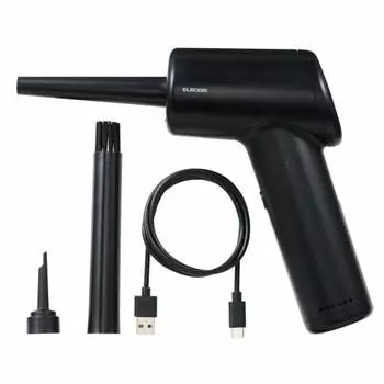 Электрический пылесос ELECOM, перезаряжаемый, мощный, 3 уровня регулировки объема воздуха, светодиодная подсветка в комплекте, щетка для определенных участков AD-ALB01BK