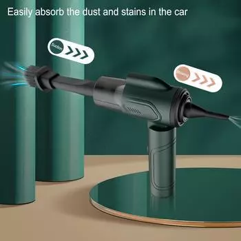 Электрический пылесос ручной 9000 Па всасывание быстрый выдув 30 Вт портативный для автомобиля домашний офис