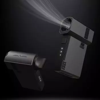 Электрический пылесос VSGO Air Duster с регулировкой силы ветра Максимальная скорость ветра Компактный размер смартфона со светодиодной подсветкой Зарядка через USB Очистка воздушного насоса