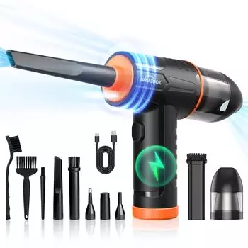 Электрический пылесос WHATOOK 2 в 1, всасывающий ветряной насос, скорость ветра 100000 об/мин, всасывающий воздушный пылесос 12 кПа, компьютерный электрический пылесос, пылесос 3