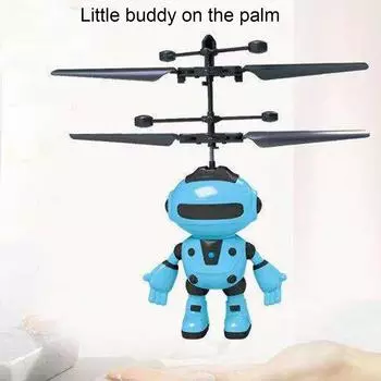 Электрический радиоуправляемый самолет летающий робот инфракрасная индукция USB зарядка пластиковые мини электронные игрушки самолет