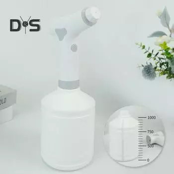 Электрический распылитель, 1 л/0,26 галлона, перезаряжаемый через USB разбрызгиватель с 2 режимами распыления, ручной автоматический полив Mister для уборки в саду белый