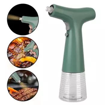 Электрический распылитель для оливкового масла, креативная банка для соевого соуса, бутылка для хранения уксуса, зарядка через USB для кухонного распылителя масла для барбекю белый