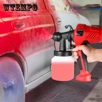 Электрический распылитель краски Съемный распылитель краски под высоким давлением Регулируемый поток воздуха и краски красный