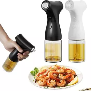 Электрический распылитель масла с защитой от протечек и подсветкой, дозатор масла для жарки, фритюрница Single Mode White