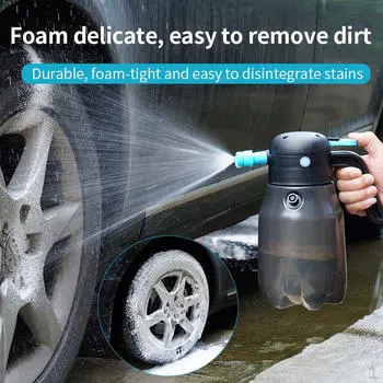 Электрический распылитель пены 1,8 л, аксессуары для мойки автомобилей с USB-водой для