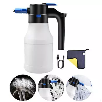 Электрический распылитель пены, тряпка для очистки распылителя воды 1,5 л, лейка для растений Mister для уборки дома,