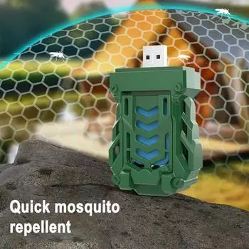 Электрический репеллент от комаров беспроводной убийца комаров антимоскитный кемпинг домашний портативный USB перезаряжаемый белый