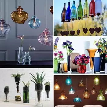 Электрический резак для стеклянных бутылок, режущий инструмент, режущий станок с 7 переменными скоростями для цветочного горшка своими руками EU Plug чёрный/серебряный