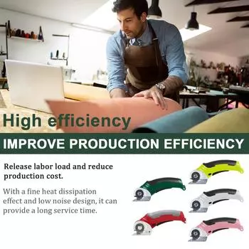 Электрический резак для ткани с медной катушкой, портативный станок для резки ткани, ручной триммер для ковров из картона, губки, кожи зелёный