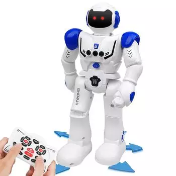 Электрический робот AUGYMER, интеллектуальная игрушка, программируемое управление жестами, пульт дистанционного управления, многофункциональный робот, шагающий, скользящий, музыкальный, танцующий, гуманоидный робот
