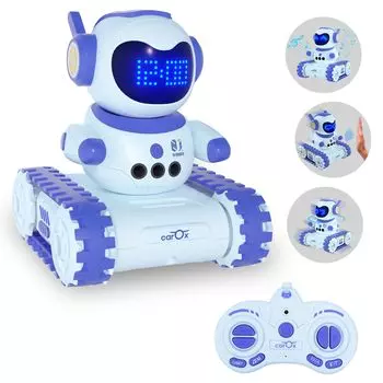 Электрический робот Carox, игрушка для диплома, USB-пульт дистанционного управления, жестовая игрушка для подарка для начальной школы, образовательная игрушка, подарок на Рождество и день рождения