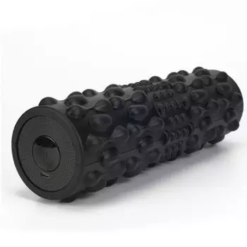 Электрический ролик для растяжки Pastel Tech с зарядкой через USB, вибрацией и руководством по упражнениям VB-U01 [черный]