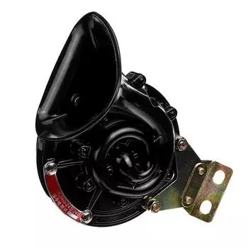 Электрический рожок в виде улитки, 12 В/24 В, универсальный электронный рожок, супер громкий звук, водонепроницаемый воздушный рожок для автомобиля, мотоцикла, грузовика, злой звук на борту 24/2PC красный