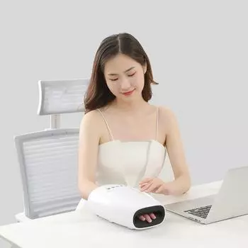 Электрический ручной массажер для суставов, запястий, ладоней и меридианов с функциями подогрева и разминания Button type