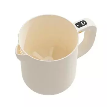Электрический ручной миксер Перезаряжаемый венчик для взбивания яиц Мойка для риса Миска для смешивания 1 л Многоцелевой бежевый