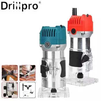 Электрический ручной триммер Drillpro, 3000 Вт, 220 В, 35000 об/мин, ламинатор по дереву, фрезерный станок для пальм, триммер, деревообрабатывающий столярный инструмент для резки пальмминга