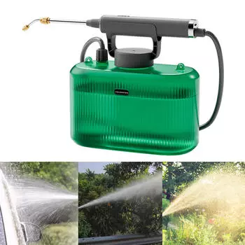 Электрический садовый опрыскиватель 5 л, лейка для газона и зелёный