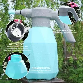 Электрический садовый опрыскиватель лейки для растений Mister Spray Bottle водонепроницаемый ручной автоматический распылитель для растений для комнатных и уличных растений синий