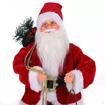 Электрический Санта-Клаус Музыкальная Игрушка Рождественское Украшение Рождественский Декор Статуэтка Статуэтка для Holding Lantern