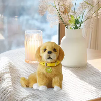 Электрический щенок, электронная игрушка для домашних животных, лай, милые мягкие игрушки-компаньоны, плюшевая кукла для праздничного подарка White