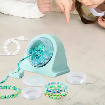 Электрический счетчик для бисера, струнный инструмент для изготовления ювелирных изделий, быстрая машина для изготовления бисера для браслетов зелёный