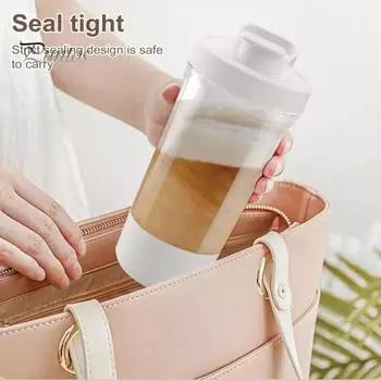 Электрический шейкер для протеина, миксер для мгновенного смешивания, протеиновые коктейли, орехи, фрукты, саморазмешивающийся шейкер для любителей фитнеса, USB USB Charging белый