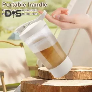 Электрический шейкер для протеина, миксер для мгновенного смешивания, протеиновые коктейли, орехи, фрукты, саморазмешивающийся шейкер для любителей фитнеса, USB USB Charging белый