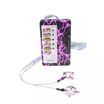 Электрический шокер зажим для сосков кольцо винтовой зажим женский флирт секс игрушки импульсные взрослые игрушки секс инструменты Electric Shock Nipple Cla