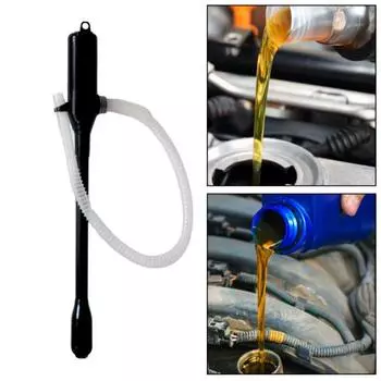 Электрический сифонный насос с водяным шлангом 60 см, портативный насос для перекачки жидкости на аккумуляторе, многоцелевой, для перекачки дизельного топлива и газа чёрный