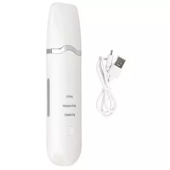 Электрический скраб для кожи, шпатель для очистки пор лица, удаление черных точек, ультразвуковой шпатель для кожи