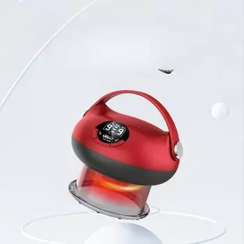 Электрический скребковый инструмент. Меридианная щетка, домашний инструмент для выемки грунта, горячего компресса и массажного терапевтического инструмента. темно-красного