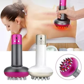 Электрический скребковый лимфатический баночный аппарат Гуаша, перезаряжаемый терапевтический массажер, стройное тело, расслабляющий, стимулирующий меридиан слоновая кость