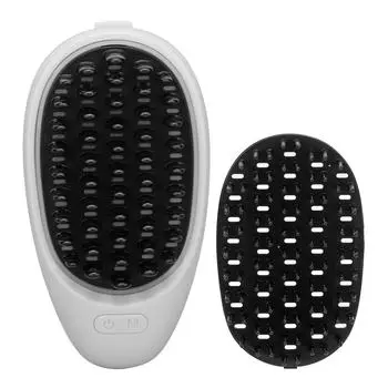 Электрический скребок для волос на голове, массажер, щетка для восстановления волос, красная, синяя, светодиодная, вибрирующая расческа, расческа