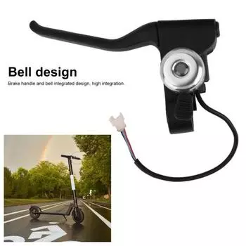 Электрический скутер, металлическая ручка левого тормозного рычага, замена ручки с колокольчиком, точное управление, простая установка, левый тормозной рычаг для GOTRAX чёрный