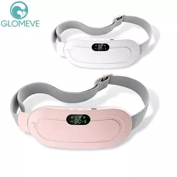 Электрический согревающий пояс, грелка для менструального периода, быстрое нагревание, облегчение боли, вибрационный массажер для талии и живота Adult розовый