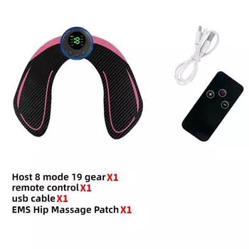 Электрический стимулятор мышц EMS беспроводной тренажер для ягодиц брюшной стимулятор ABS умные наклейки для похудения фитнес-массажер для похудения тела Matches the image