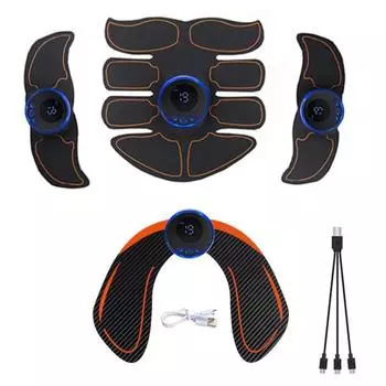 Электрический стимулятор мышц EMS, тренажер для бедер, шеи, рук, ног, стимулятор живота, тоник для мышц, домашний фитнес-массажер для похудения тела Option5