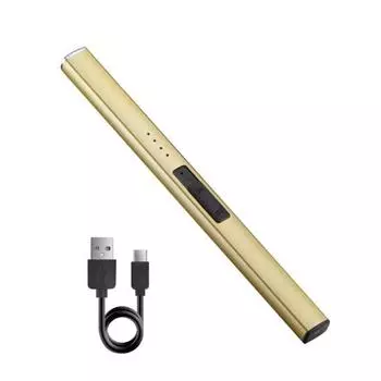 Электрический свечной воспламенитель, палочка зажигания, ветрозащитный компактный размер, портативный USB перезаряжаемый беспламенный плазменный воспламенитель для барбекю чёрный