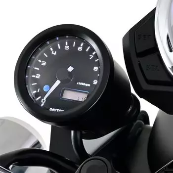 Электрический тахометр для мотоцикла Daytona VELONA для Dax 125, черный цвет, светодиодный дисплей 9000 об/мин 27507 (23) Тело/3 48 чёрный