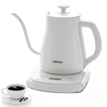 Электрический Температура Изоляция Кофе Электрический Капельный Вода Нержавеющая Тонкий Узкий Ручной Чай Капельный Праздничный Подарочный Чайник, Кофе, Регулировка, Функция,