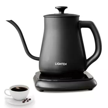 Электрический Температура Сохранение тепла Кофе Электрический капельный чайник для воды из нержавеющей стали Тонкий узкий ручной чайник для чая Праздничный подарок Чайник, Кофе, Регулировка,