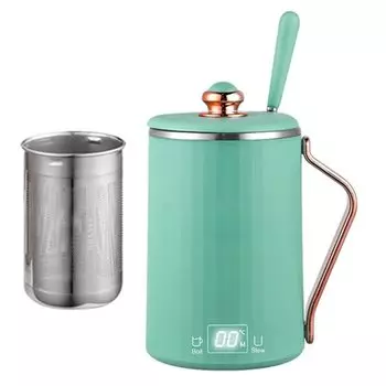 Электрический термос Kelt 450 мл, термопот, чайник для горячей воды, портативный чайник для бутылки с водой, нержавеющая сталь 304, вакуумная изоляция, прямое питье, легкий