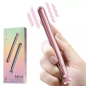Электрический Тонкий мощный электрический массажер Взрослый взрослый вибрационный мини-вибратор [Секретный Массажер] вибратор, популярный, [приятный для кожи материал, водонепроницаемый]