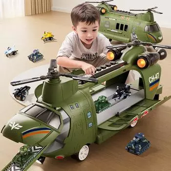 Электрический транспорт Вертолет Модель Дети Мальчики Дети Деформация Игрушечная Машина