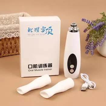 Электрический тренажер для рта Массажер для тренировки мышц языка Тренажер для реабилитации полости рта для взрослых и детей Электрический массажер для языка S