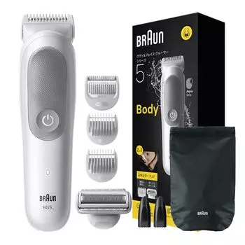 Электрический триммер Braun Body Groomer Series 5 для тела Body Body Body Skin, оснащенный функцией бритья Skin Skin Protection, в комплект входит бритвенная головка BG5550-b для мужчин,